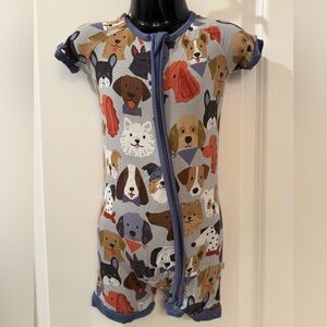 Little Sleepies ‘Puppy Parade’ Shorty Zippy